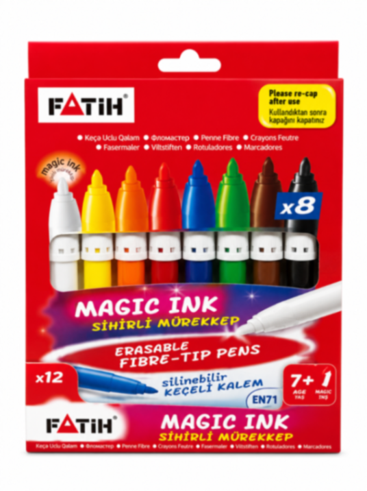 FATİH JUMBO TOMBUL KEÇELİ KALEM 12 li