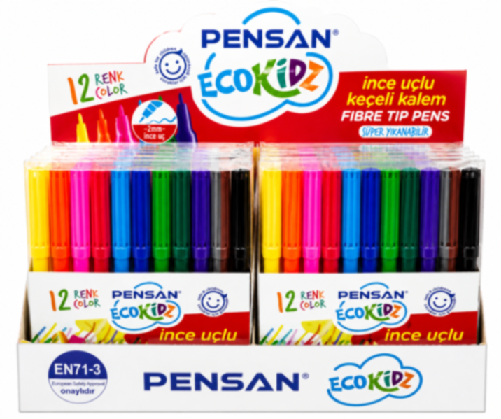 PENSAN 12 li KEÇELİ KALEM