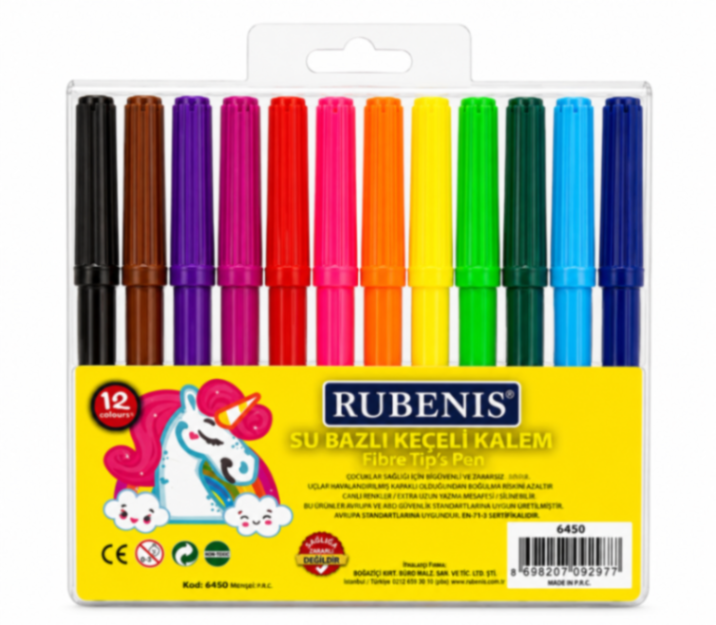 RUBENİS KEÇELİ KALEM 12 li