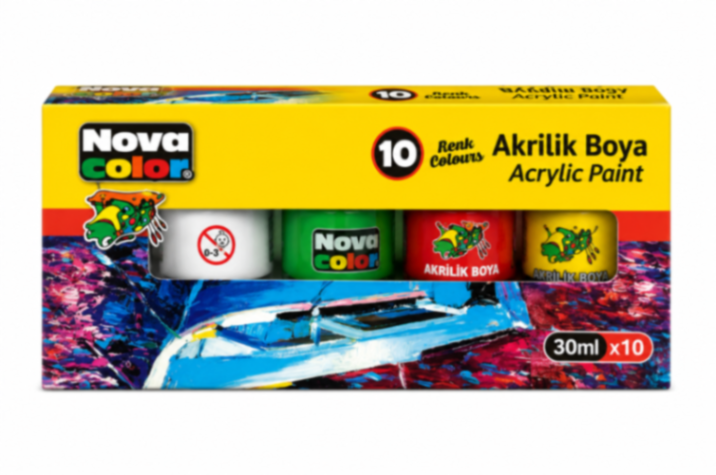 NOVA COLOR AKRİLİK BOYA 10 RENK