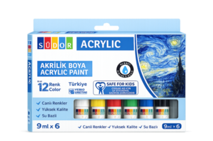 MU DİDO TÜP AKRİLİK BOYA 12 RENK